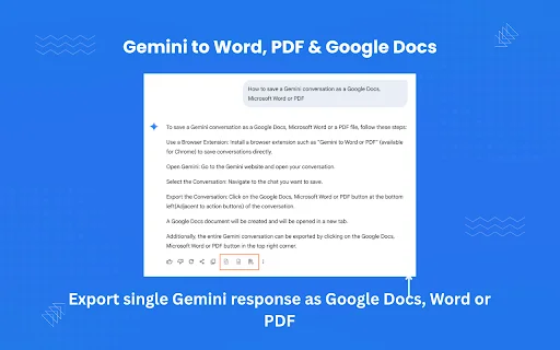 I-download ang AI Chat to Word, PDF – Gemini Export Tool - Screenshot 2