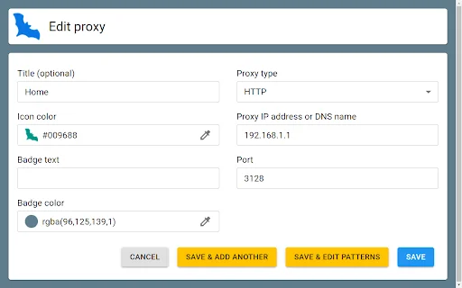 I-download ang Proxyfy: Mabilis at Simpleng Proxy Switcher para sa Chrome - Screenshot 2