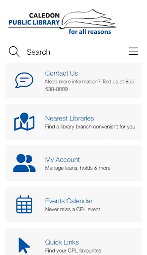 I-download ang CPL Mobile App – Caledon Library sa Android - Screenshot 1